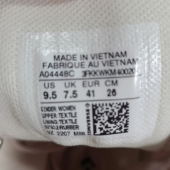 Converse CTAS Lugged Hi Barely Rose White Chunky High Top Sneaker Women Size 9.5 - Picture 9 of 12